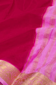 Magenta Pink Mysore Semi Crepe Silk Saree 10077781
