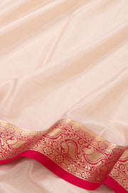 Cream Mysore Semi Crepe Silk Saree 10077790