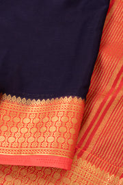Deep Violet Mysore Semi Crepe Silk Saree 10077811