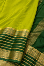 Green Mysore Semi Crepe Silk Saree 10077816