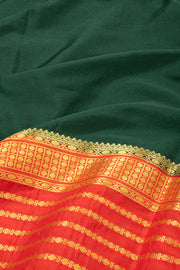 Green Mysore Semi Crepe Silk Saree 10077817