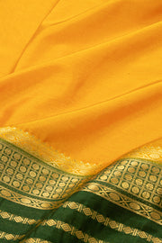 Yellow Mysore Semi Crepe Silk Saree 10077819