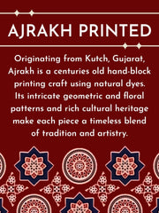 Blue Ajrakh Printed Women Sleevless Shirt 10077188
