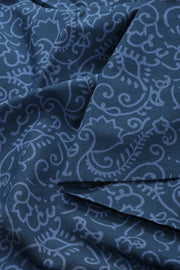 Green Handblock Printed Silk Cotton 3 Piece Salwar Suit Material 10072934