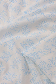 White Handblock Printed Cotton 3-Piece Salwar Suit Material 10072959