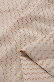 White Sequin Embroidered Silk Cotton 3 Piece Salwar Suit Material 10072940