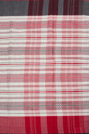 White Handloom Dhaniakhali Cotton Saree 10062574