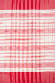 White Handloom Dhaniakhali Cotton Saree 10062579