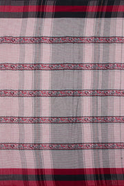 Pastel Pink Handloom Dhaniakhali Cotton Saree 10062591