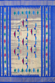 Ink Blue  Handloom Paithani Cotton Saree 10062507