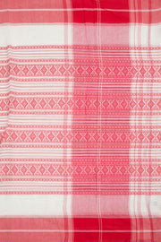 White Handloom Dhaniakhali Cotton Saree 10062571