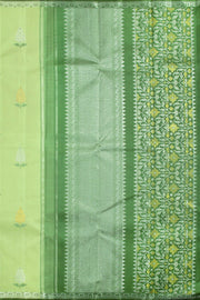 Mint Green Pure Zari Kanjivaram Silk Saree 10062478
