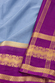 Ice Blue Mysore Semi Crepe Silk Saree 10077212