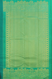 Honey Flower Violet Handloom Kanjivaram Silk Saree 10062459