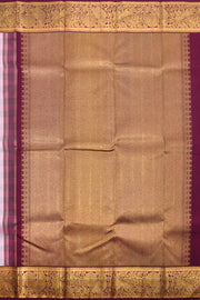 Pink and Grey Pure Zari Jacquard Korvai Kanjivaram Silk Saree 10062466