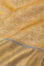 Golden Beige Kanjivaram Pure Silk Saree 10077168