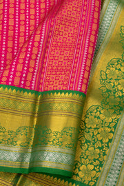 Rani Pink Kanjivaram Pure Silk Saree 10077171