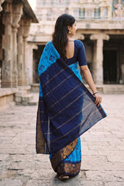Light Blue Sungudi Saree 10078066