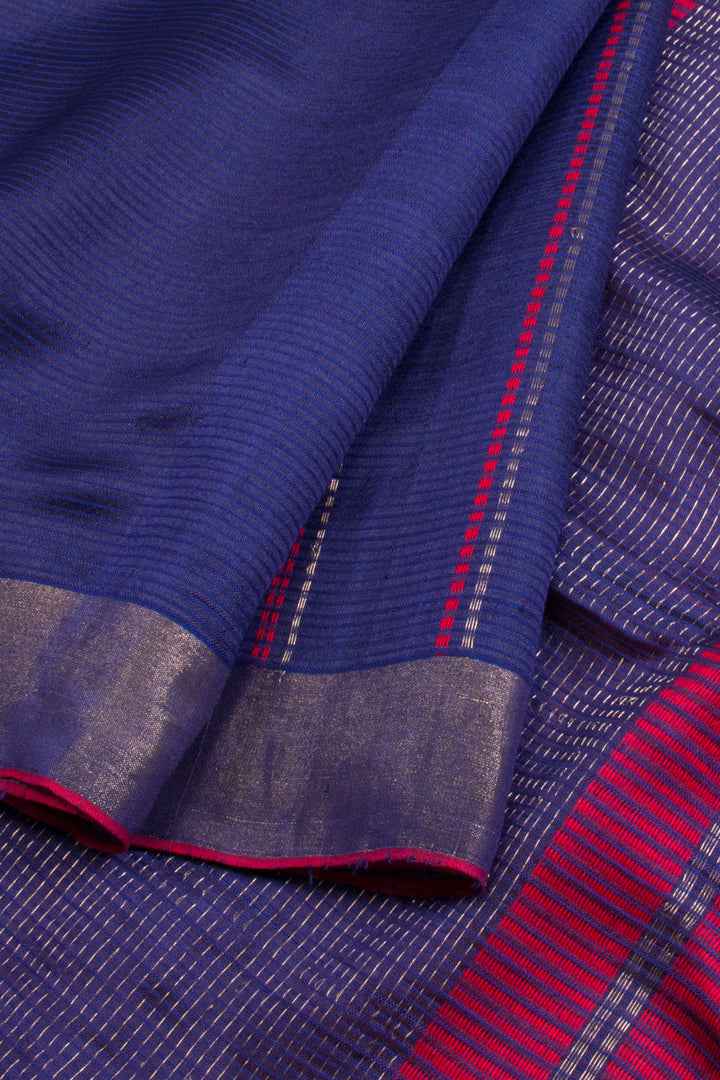 Blue Handloom Bengal Silk Cotton Saree 10061870