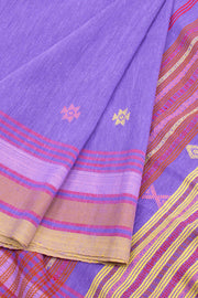 Lavender Handloom Bhujodi Cotton Saree 10062745