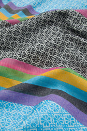 Celestial Blue Handloom Dhaniakhali Cotton Saree 10062587