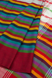 Grey Handloom Dhaniakhali Cotton Saree 10062563