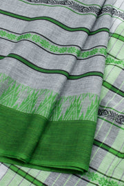 Grey Handloom Dhaniakhali Cotton Saree 10062595