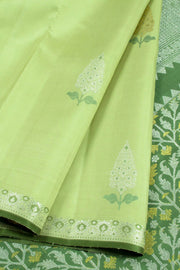 Mint Green Pure Zari Kanjivaram Silk Saree 10062478