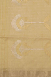 Beige Handloom Chanderi Saree 10055320