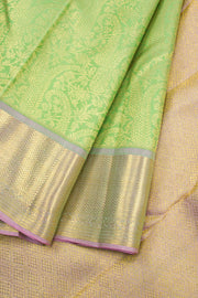 Mint Green Pure Zari Kanjivaram Silk Saree 10062344