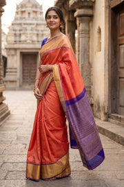 Kanjivaram Pure Zari Korvai Silk Saree 10044246