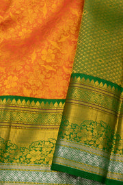 Orange Kanjivaram Pure Silk Saree 10077162