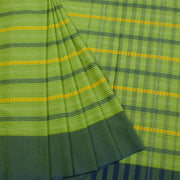 Green Handloom Dhaniakhali Cotton Saree 10062577