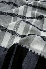 Grey Handloom Dhaniakhali Cotton Saree 10062601