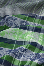 Grey Handloom Dhaniakhali Cotton Saree 10062580