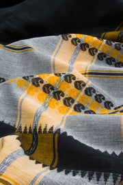 Grey Handloom Dhaniakhali Cotton Saree 10062585