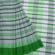 Grey Handloom Dhaniakhali Cotton Saree 10062595