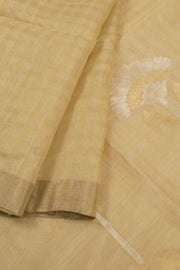 Beige Handloom Chanderi Saree 10055320