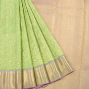 Mint Green Pure Zari Kanjivaram Silk Saree 10062344