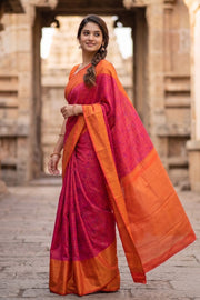 Kanjivaram Pure Zari Jacquard Silk Saree 10033743