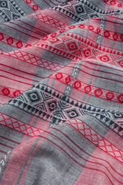 Grey Handloom Dhaniakhali Cotton Saree 10062565