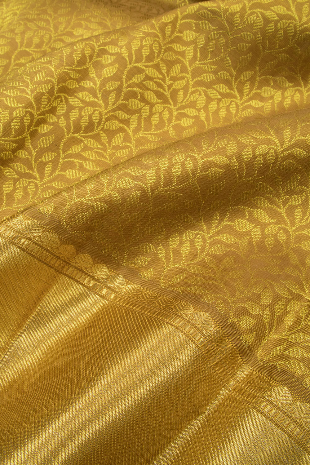 Gold Pure Zari Bridal Kanjivaram Silk Saree 10063058
