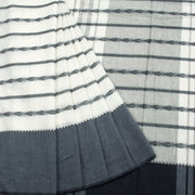 White Handloom Dhaniakhali Cotton Saree 10062604