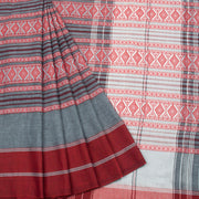 Grey Handloom Dhaniakhali Cotton Saree 10062573