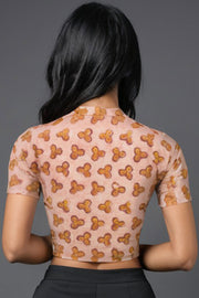 Pink Vanaspathi Printed Cotton Blouse 10073353