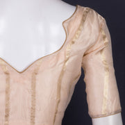 Beige Banarasi Tissue Silk Blouse 10075963