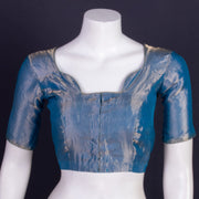 Blue Banarasi Tissue Silk Blouse 10075966
