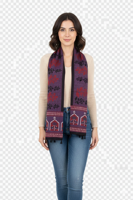 Lavender Vanaspathi Modal Silk Cotton Stole 10075287