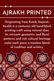 Blue Half Sleeve Ajrakh Printed Cotton Mens Shirt 10076825