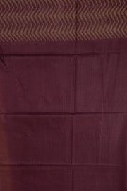 Yellow Semi Tussar Saree with Chevron Border 10078215